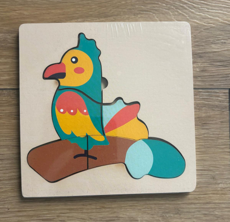JUCARII - PUZZLE DIN LEMN PENTRU COPII 14 X 14 CM