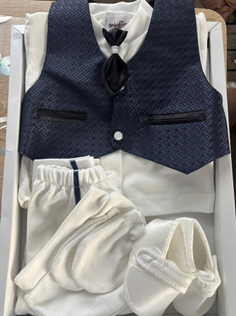 SET  ELEGANT DE BOTEZ PENTRU BEBELUSI CU LUMANARE PERSONALIZATA [1]