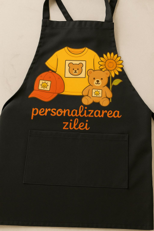 PERSONALIZATE - Șorț Personalizat cu Logo – Pentru Firme & Pasiuni Culinare