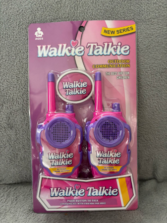 JUCARII - STATIE WALKIE TALKIE 2 SET PENTRU COPII 17 X 6 CM DIN PLASTIC CU BATERII