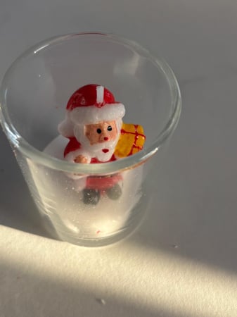 ARTICOLE CRACIUN - LUMANARI CRACIUN IN PAHAR STICLA , MODELE DIFERITE