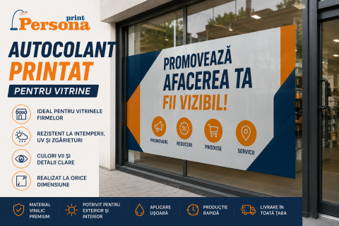 Materiale publicitare personalizate - Autocolant PVC printat