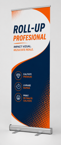 Materiale publicitare personalizate - Sistem expunere roll-up 85x200 cm