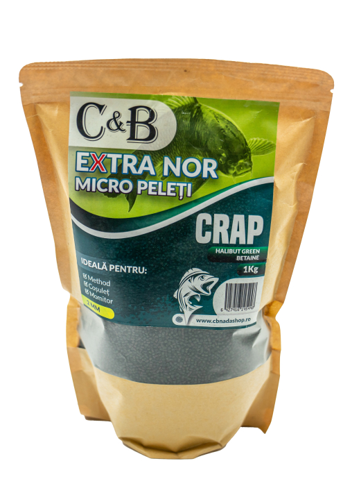 Nada C&B Nor - Micro Peleti Halibut Green Betaine 1 Kg - CRAP [2]