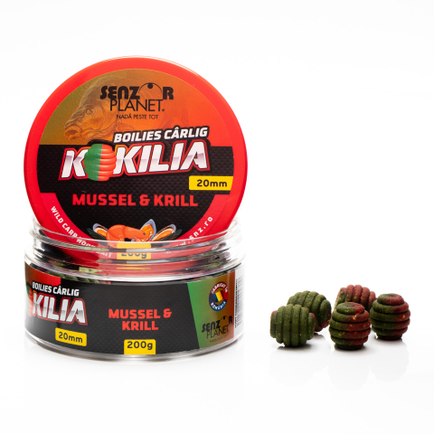 Boilesuri - BOILIES KOKILIA PENTRU CARLIG MUSSEL & KRILL 20mm 200g