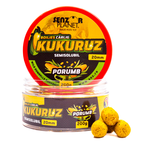 Boilesuri - BOILIES KUKURUZ PENTRU CARLIG PORUMB 20mm 200g