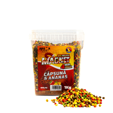 Pelete - MAGNET PELETE CAPSUNA & ANANAS (MIX CULORI) 4mm 1kg