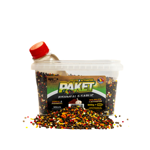 Pelete - PAKET MIX PELETE FEEDER 2mm 660g + ACTIVATOR FISHMEAL & GARLIC 100ml