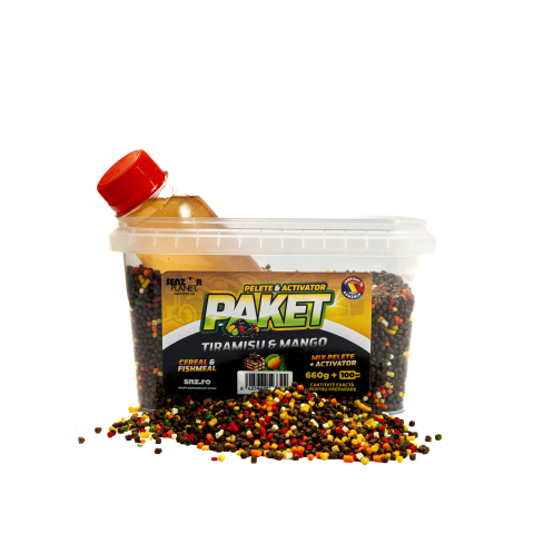 Pelete - PAKET MIX PELETE FEEDER 2mm 660g + ACTIVATOR TIRAMISU & MANGO 100ml
