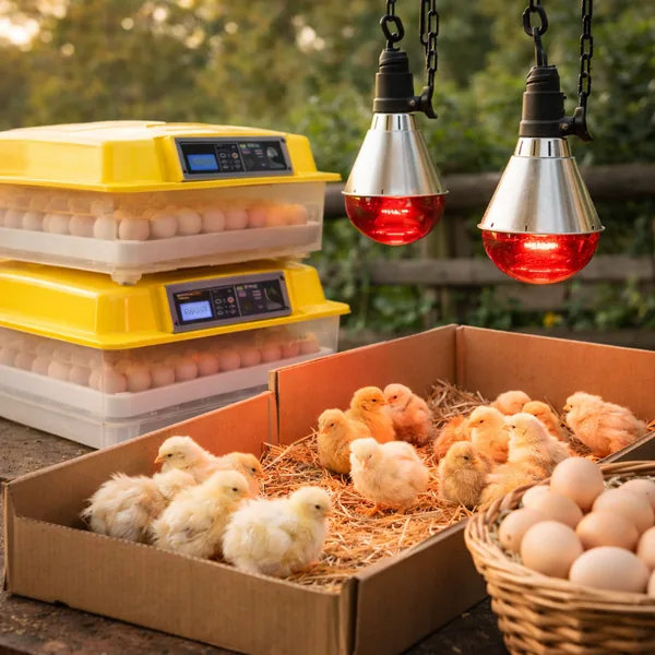 Incubatoare si becuri inflarosu