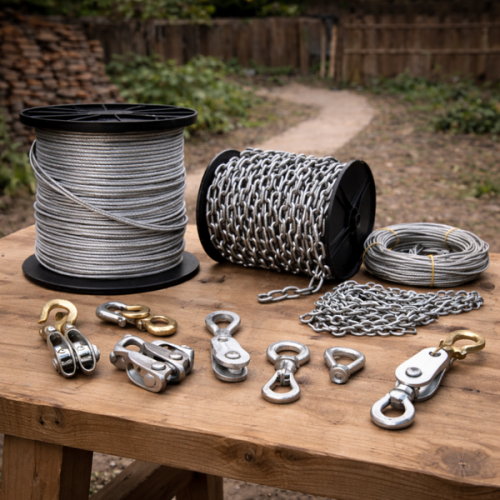 Lanturi, cabluri si scripeti