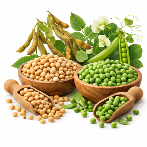 Seminţe soia şi mazăre furajeră