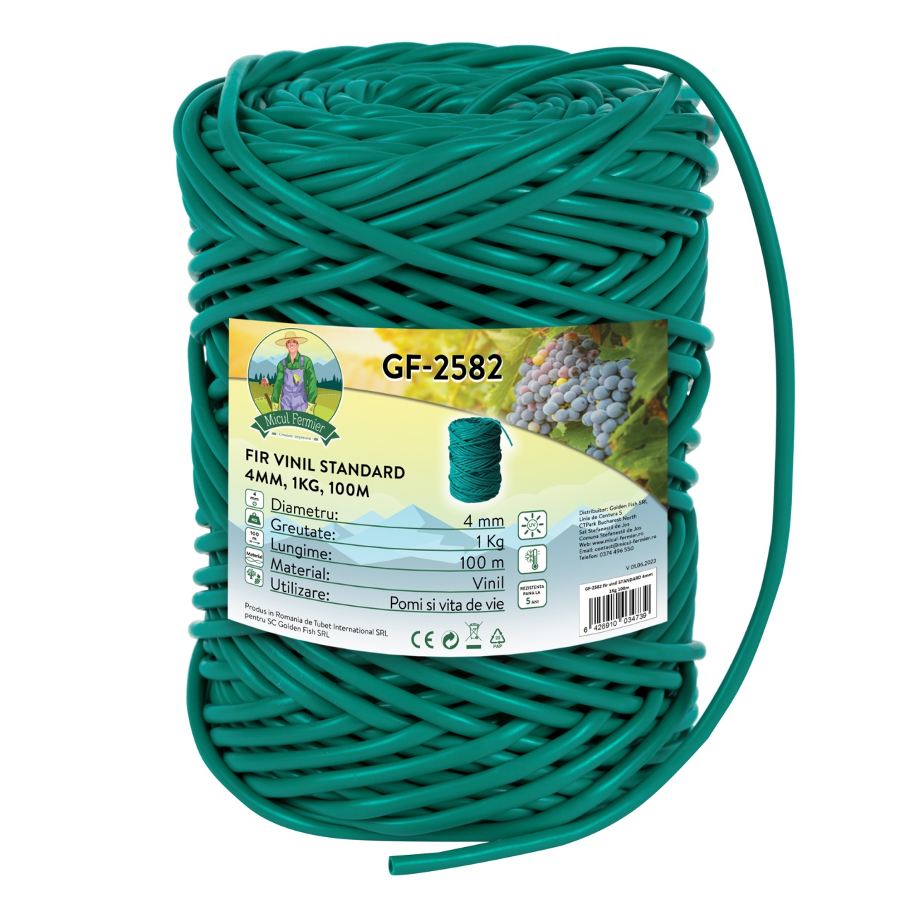 Gradinarit - Fir vinil STANDARD 4 mm 1Kg 100m