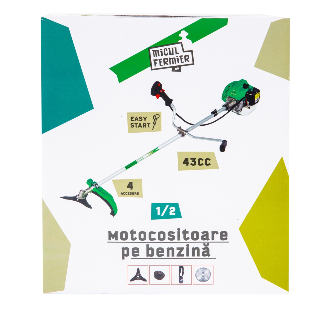 Motocositoare pe benzina 3.4CP cu 4 accesorii si pornire rapida [15]