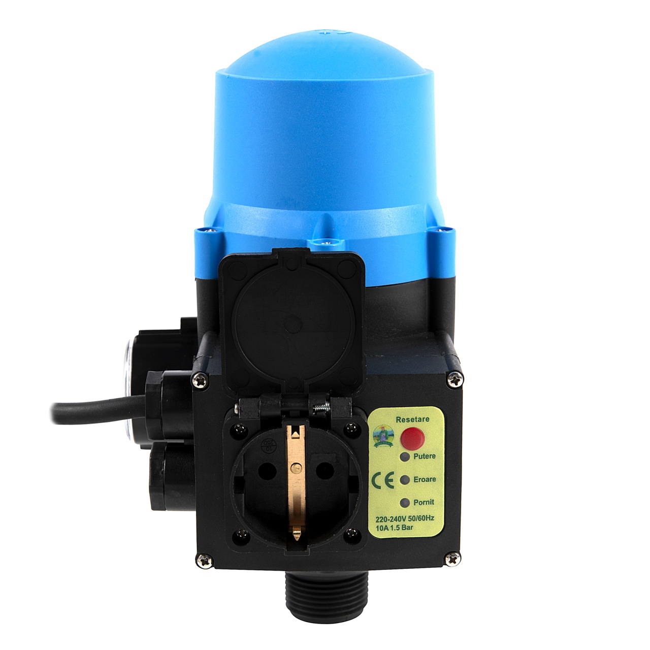 Prescontrol automat Micul Fermier racord 1" presiune maxima 10bar, cablu alimentare, priza, cu manometru [5]