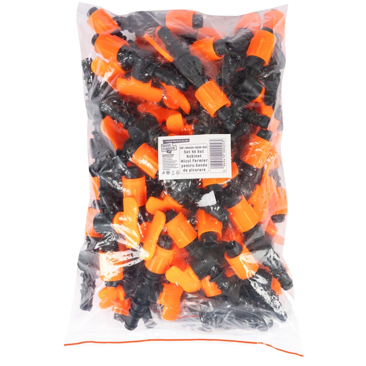 Banda de picurare si accesorii - Set 50 buc robinet Micul Fermier pentru banda de picurare G01