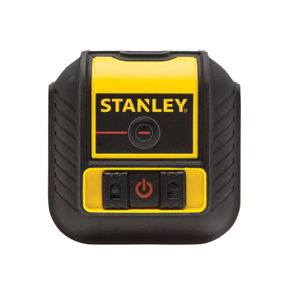 Nivele laser si Telemetre - Stanley STHT77502-1, nivela laser cross 90, cu linie in cruce + un fascicul 90 grade, lumina rosie, auto-nivelare, prindere cu clema, QuickLink, raza actiune 12m, include 2 baterii AA, clema si husa