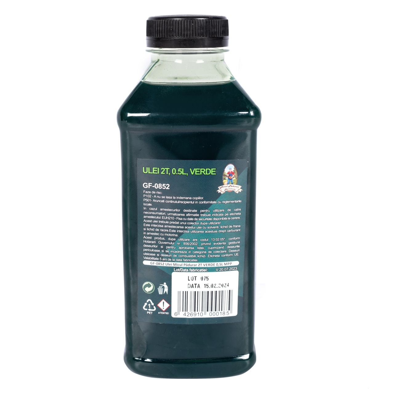 Ulei - Ulei amestec 2T Micul Padurar, Verde, 0.5L