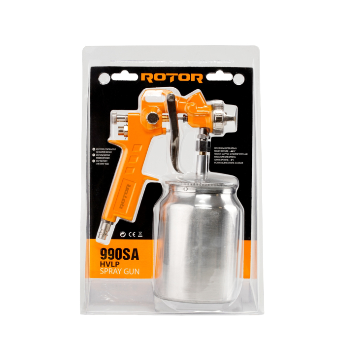 990SA Pistol vopsea metal compresor rezervor metalic ROTOR [4]