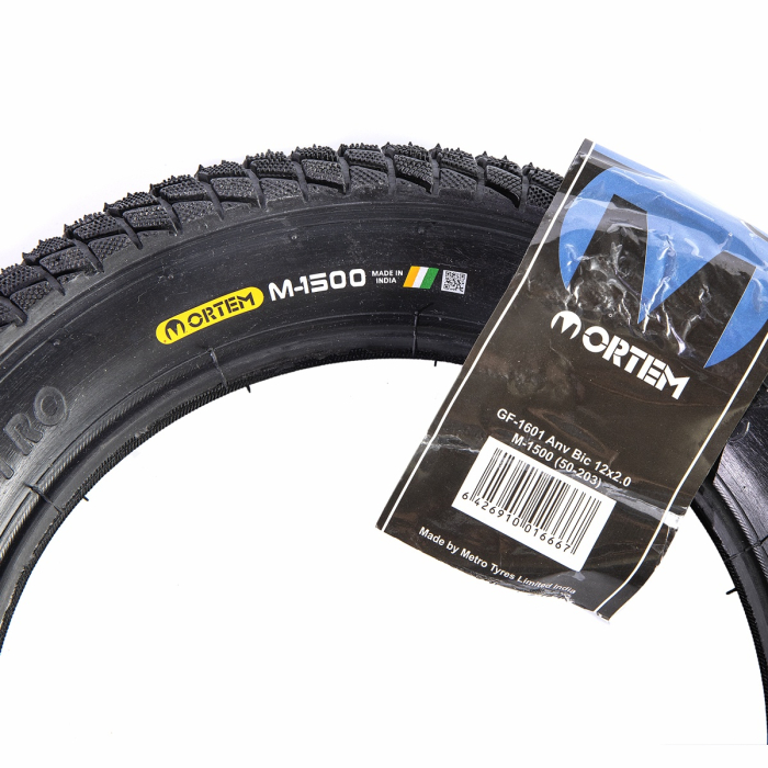 Anvelopa bicicleta 12x2.00", ETRTO 50-203, model M-1500, negru, profil Street [4]