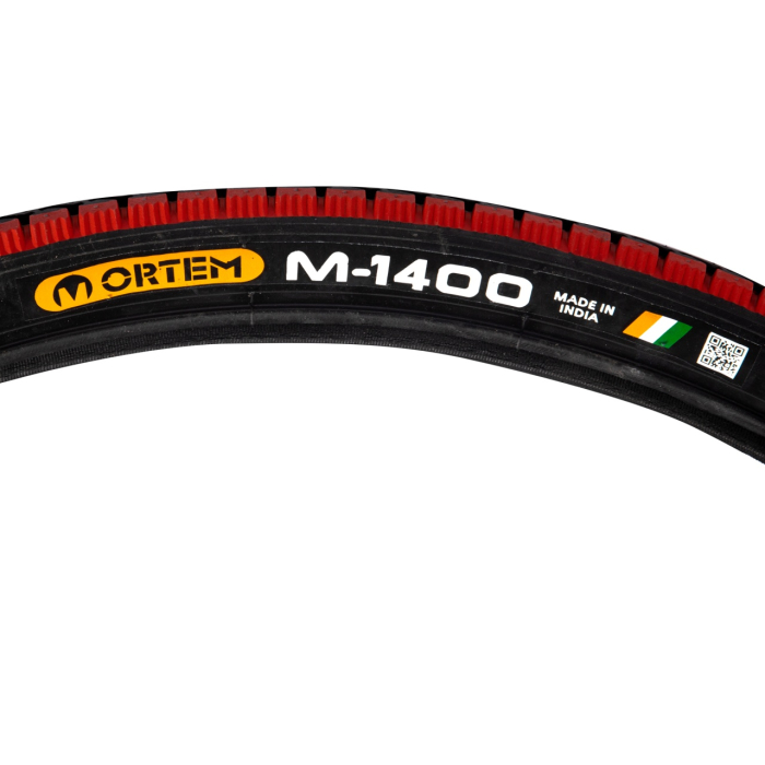 Anvelopa bicicleta 28x1.75", ETRTO 47-622, model M-1400, negru/rosu, profil Street [8]