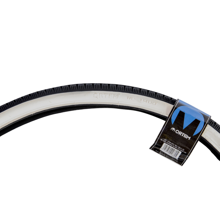 Anvelopa bicicleta 28x1.75", ETRTO 47-622, model M-1400, protectie perforare 1mm, negru/alb, profil Street [3]