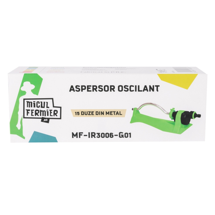 Aspersor oscilant Micul Fermier, 15 duze metal, G01 [3]