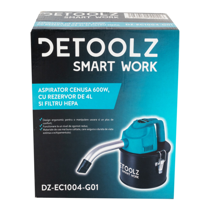 Aspirator de cenusa 600W, cu rezervor de 4L si filtru HEPA [9]
