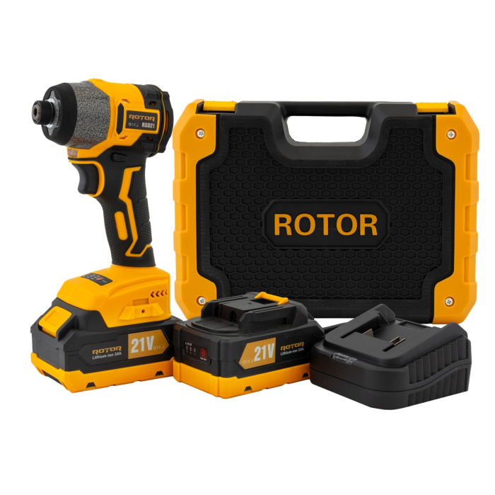 Autofiletanta cu impact pe acumulator ROTOR RSD21, 21 V /3 Ah, 240 Nm,2200 rot/min, 3400 BPM [1]
