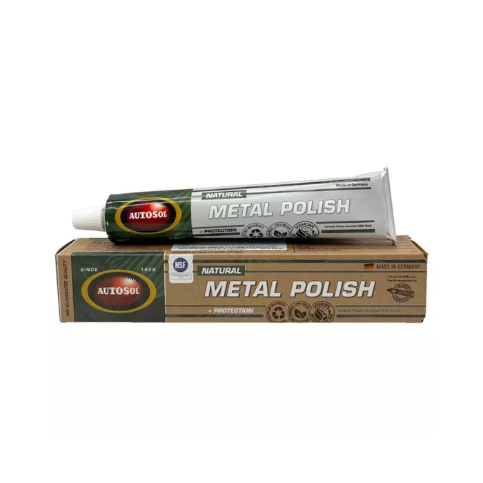 Autosol Natural Metal Polish, Pasta de polisat pentru toate suprafetele metalice, fara chimicale agresive, 75ml [2]