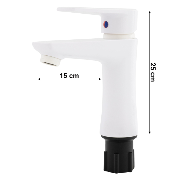 Baterie baie din plastic, PLAMIX Oscar-001 Alb [2]