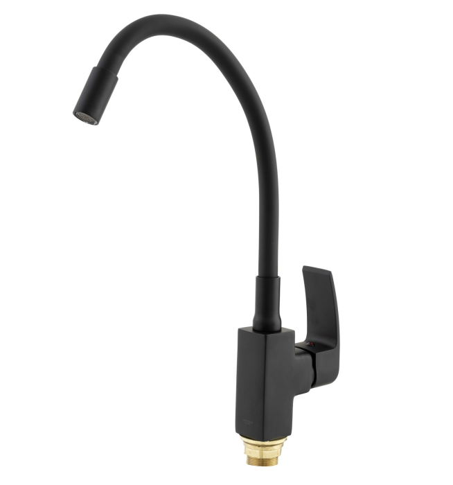 Baterie bucatarie cu dus flexibil MIXXUS MAGNUM 011 (NUT) BLACK REFL. [1]