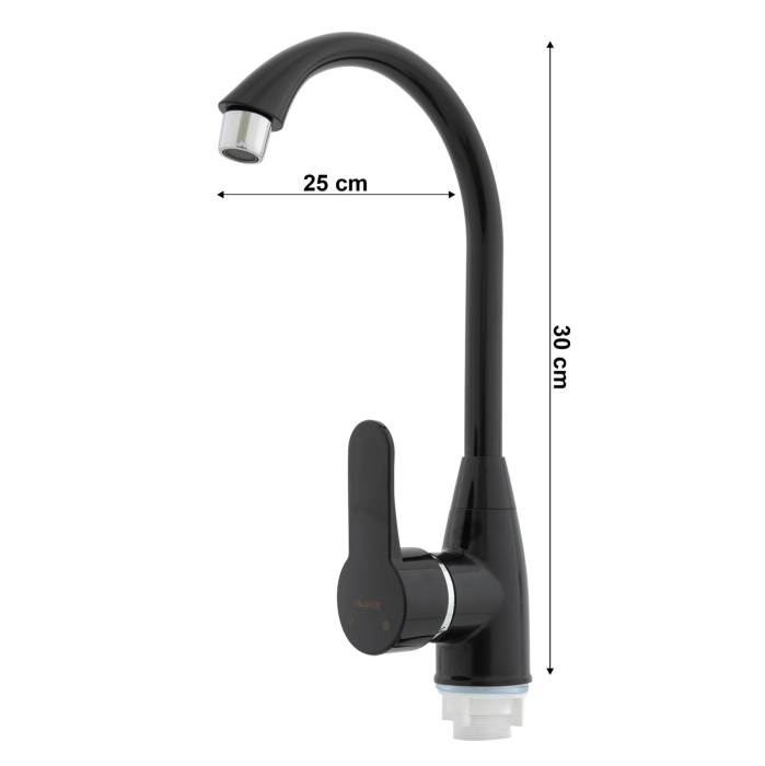Baterie bucatarie din plastic PLAMIX Mario-011 Black [2]