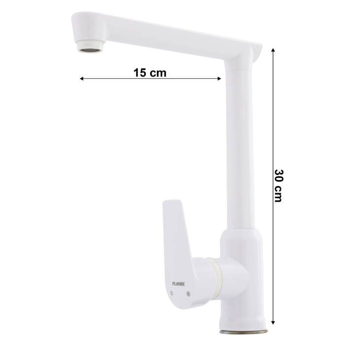 Baterie bucatarie din plastic PLAMIX Mario-017 White [2]