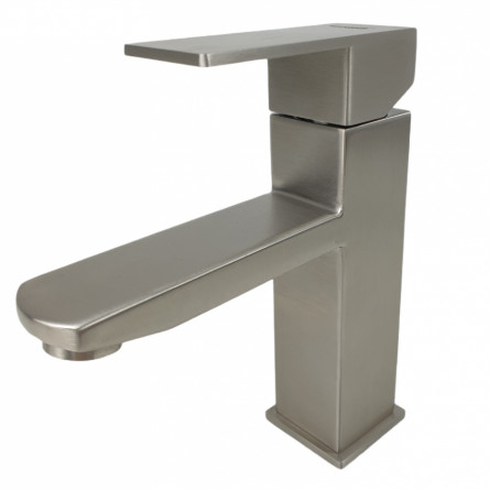 Baterie lavoar MIXXUS KUB-001 din otel inoxidabil, Monocomanda, Racorduri incluse [4]
