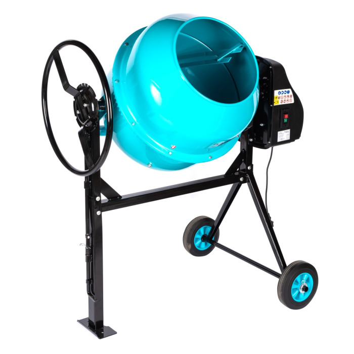 Betoniera Detoolz 180L, 1000W, cu roti si coroana de fonta [20]