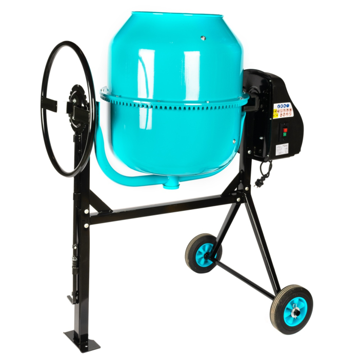 Betoniera Detoolz 200L, 1200W, cu roti si coroana de fonta [4]