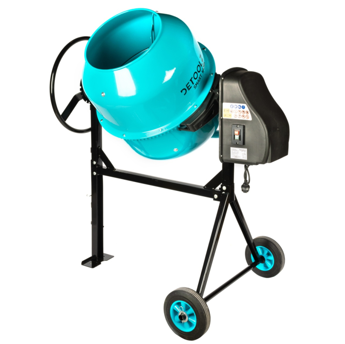 Betoniera Detoolz 200L, 1200W, cu roti si coroana de fonta [9]