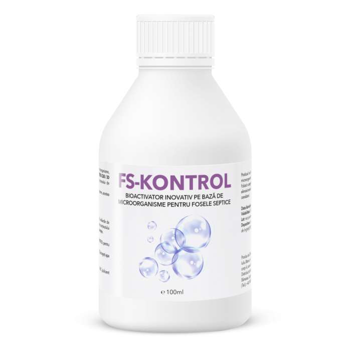 Bioactivator inovativ pe baza de microorganisme pentru fosele septice, FS Kontrol [1]