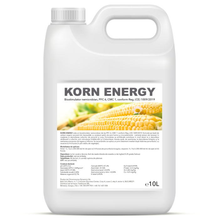 Biostimulator organic lichid pentru porumb și sorg, Korn Energy M.E. [1]
