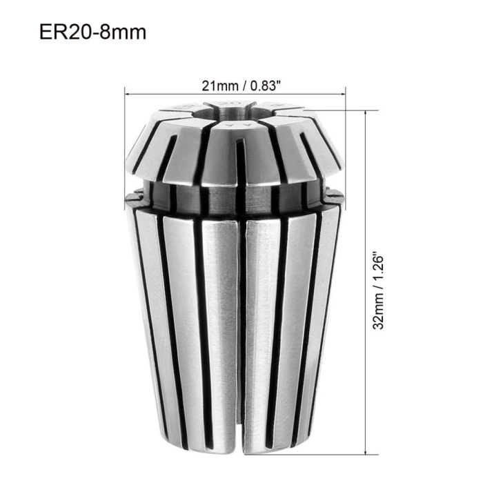 Bucsa elastica ER20, prindere 8.0 mm [3]