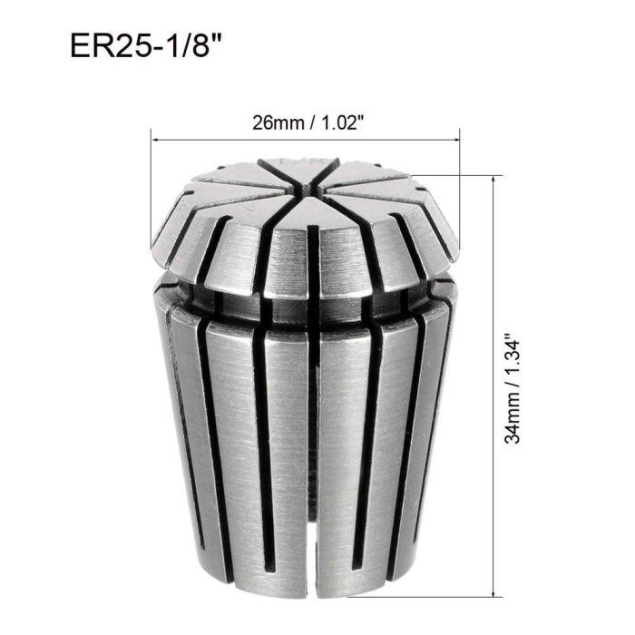 Bucsa elastica ER25, prindere 3.175mm (1/8 inch) [3]