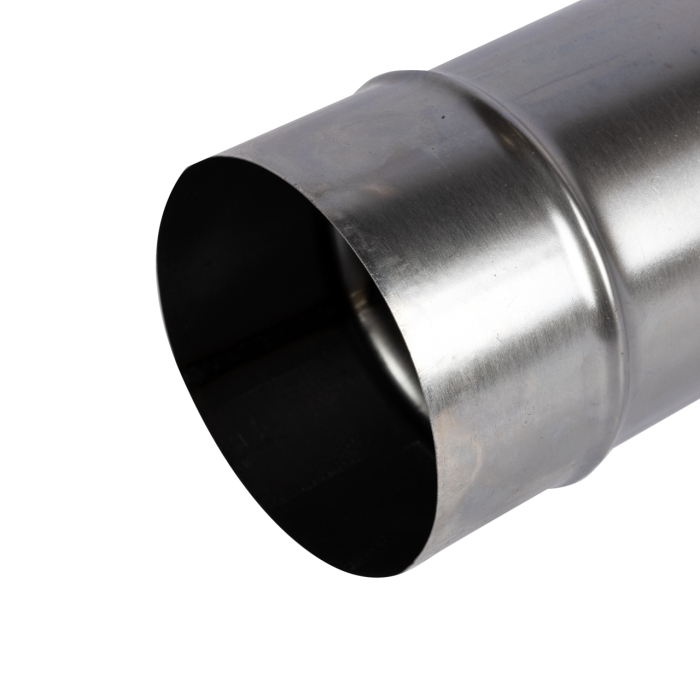 Burlan pentru soba pe lemne, 100cm, ø120mm, Zincat [3]