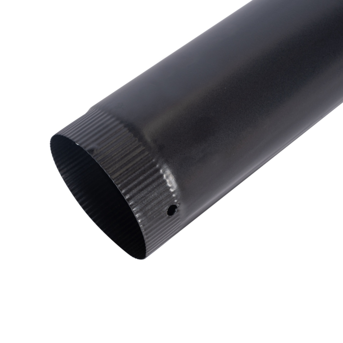 Burlan pentru soba pe lemne, 130 mm, Gri mat [5]