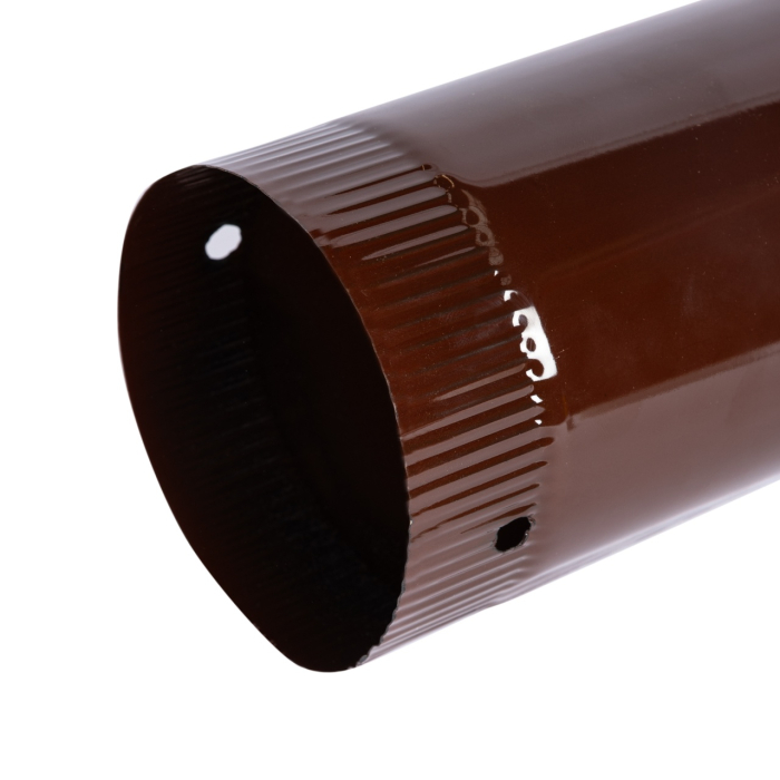 Burlan pentru soba pe lemne, 90cm, ø120mm, Maro [4]