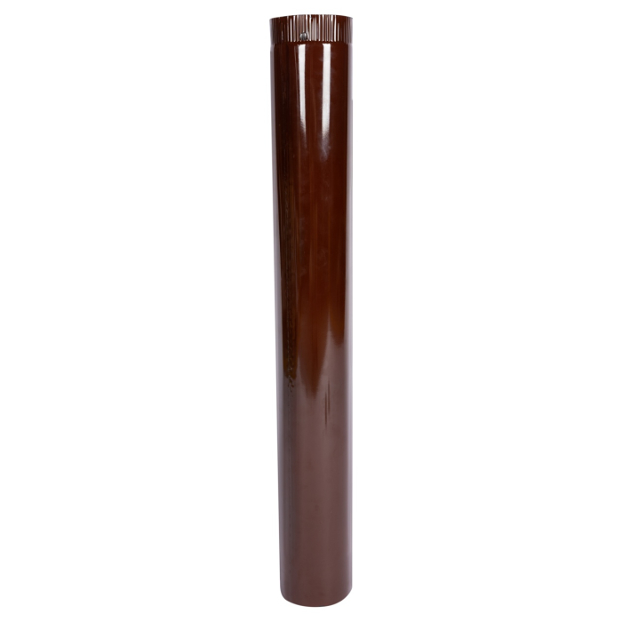 Burlan pentru soba pe lemne, 90cm, ø120mm, Maro [2]