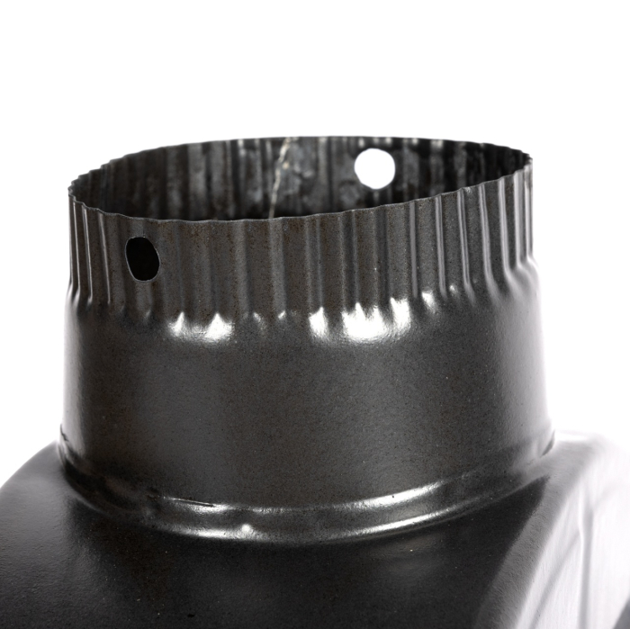 Burlan recuperator caldura, plat, 120 mm, Gri mat [4]