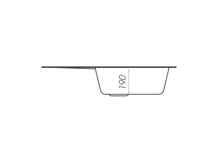 Chiuveta de bucatarie Elefant Premium Liana , Negru metalic , 430x620 mm [3]