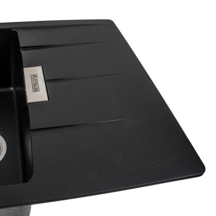 Chiuveta de bucatarie Elefant Premium Roma Negru metalic, 775x500 mm [4]