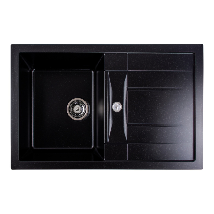 Chiuveta de bucatarie Elefant Premium Troya 7850 , Negru metalic 776x496 mm [1]